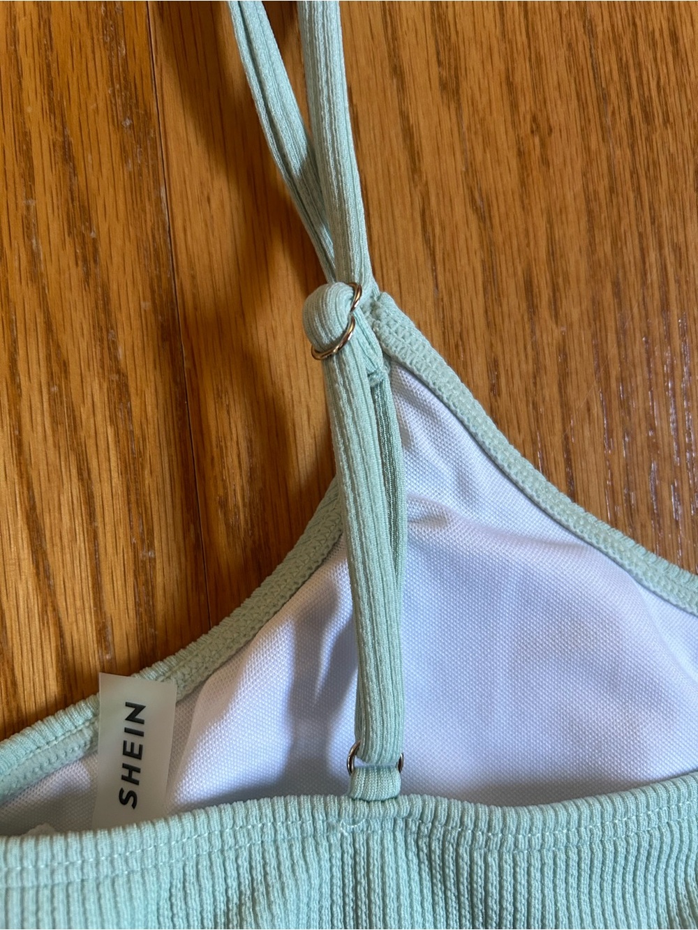 Mint Ribbed Two-Piece Bikini Set - Picture 5 of 6